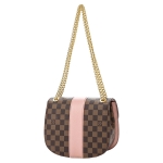 LOUIS VUITTON ルイ ヴィトン ダミエ ワイト チェーンショルダーバッグ アクセサリーポーチ クラッチバッグ セミショルダー N64418