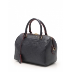 ルイ・ヴィトン LOUIS VUITTON スピーディ バンドリエール 25 モノグラムアンプラント ハンドバッグ レザー ネイビー 2WAY M43501