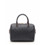 ルイ・ヴィトン LOUIS VUITTON スピーディ バンドリエール 25 モノグラムアンプラント ハンドバッグ レザー ネイビー 2WAY M43501