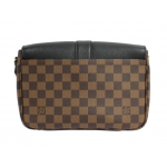 ルイヴィトン ダミエエベヌ クラプトン ノワール  クロスボディ レザー レディース N44243