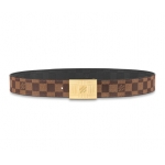 ルイヴィトン Louis Vuitton サンチュール・ダミエ 35 リバーシブル エヌべ M0268V