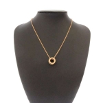 ブルガリ ネックレス B-zero1 ビーゼロワン K18PG ピンクゴールド ブラックセラミック 346083 CL855762 BVLGARI B.zero1