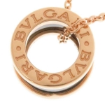 ブルガリ ネックレス B-zero1 ビーゼロワン K18PG ピンクゴールド ブラックセラミック 346083 CL855762 BVLGARI B.zero1