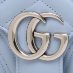 GUCCI  ショルダーバッグ レディース GG MARMONT GGマーモント グッチ 443497 DTDIY 4928 ブルー
