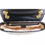 グッチ GUCCI GGマーモントスモールショルダーバック GGキャンバス 2Way レザー ベージュ 黒 443497 HVKEG 8272