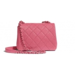 シャネル CHANEL フラップ バッグ ショルダー CC キャビア ピンク ブルー AS1784 B02892 N6813