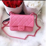 シャネル CHANEL フラップ バッグ ショルダー CC キャビア ピンク ブルー AS1784 B02892 N6813