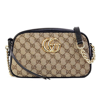 グッチ  GUCCI GGマーモント スモール ショルダーバッグ 黑 447632 HVKEG 9772
