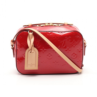ルイ・ヴィトン LOUIS VUITTON サンタモニカ モノグラムヴェルニ ショルダーバッグ レザー スリーズ M90368