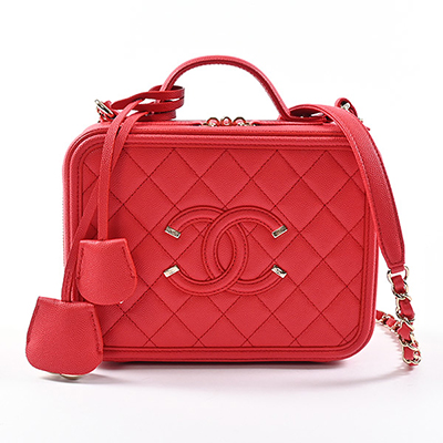 シャネル  CHANEL 2WAYバニティ A93343 ショルダーバッグ キャビアスキン