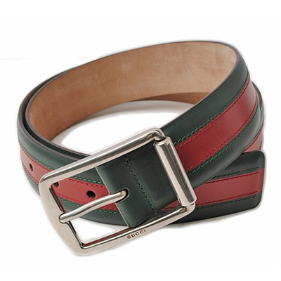 グッチベルト メンズ GUCCI シェリーライン グリーン/レッド レザー 295331 BTT5N 8460