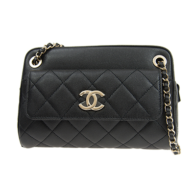 シャネル CHANEL ショルダー バッグ カメラ ケース スモール キャビア CC AS1367 B01937 N5329