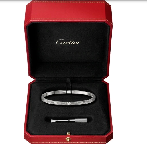 カルティエ LOVE ブレスレット、SM、パヴェセッティング ホワイトゴールド、ダイヤモンド N6710817