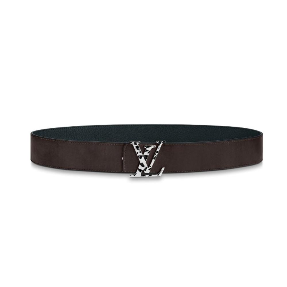 ルイヴィトン LOUIS VUITTON サンチュール・LVファセット リバーシブル ネイビー M0292T