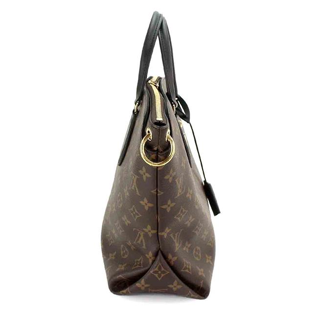 ルイ ヴィトン LOUIS VUITTON モノグラム フラワー ジップド トート MM 2way トート ショルダー バッグ ノワール M44347
