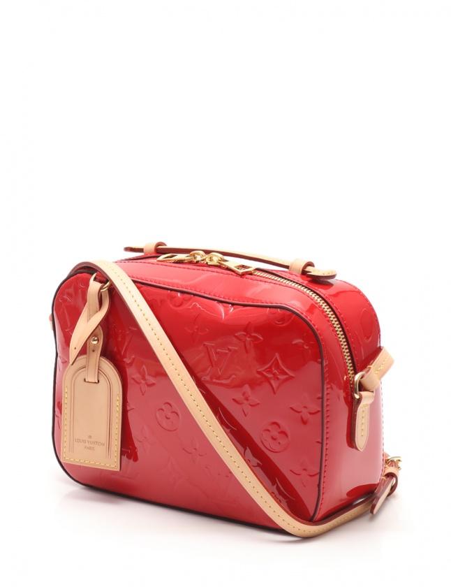 ルイ・ヴィトン LOUIS VUITTON サンタモニカ モノグラムヴェルニ ショルダーバッグ レザー スリーズ M90368
