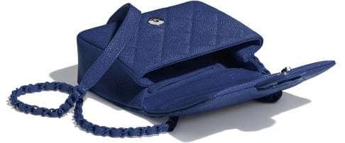 CHANEL フラップ バッグ ショルダー CC キャビア ピンク ブルー ダークブルー AS1784 B02892 N5947