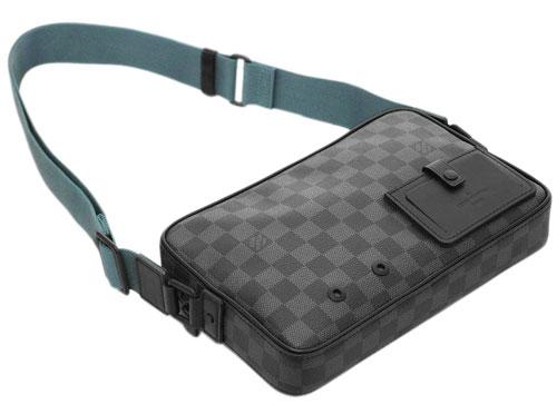 ルイヴィトン  ダミエ・グラフィット LV メンズ メッセンジャーバッグ クロスボディ アルファ・メッセンジャー N40188