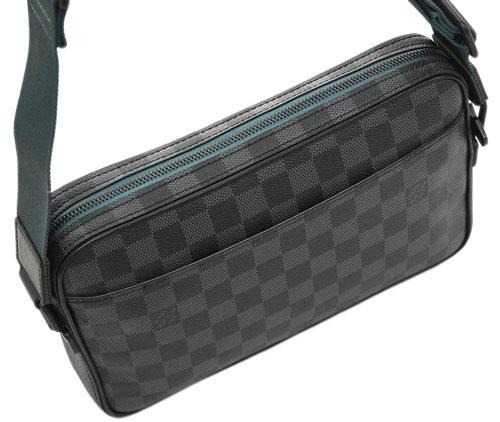 ルイヴィトン  ダミエ・グラフィット LV メンズ メッセンジャーバッグ クロスボディ アルファ・メッセンジャー N40188