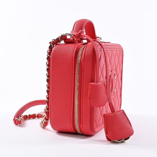 シャネル  CHANEL 2WAYバニティ A93343 ショルダーバッグ キャビアスキン