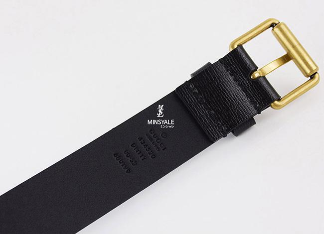 グッチキングスネークプリント入り レザーベルト 434520 DNI1T 1058