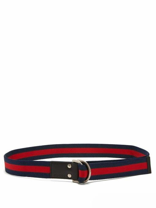 グッチ  GUCCI 人気 リングストライプキャンバスベルト青  434520 K5W1T 0723