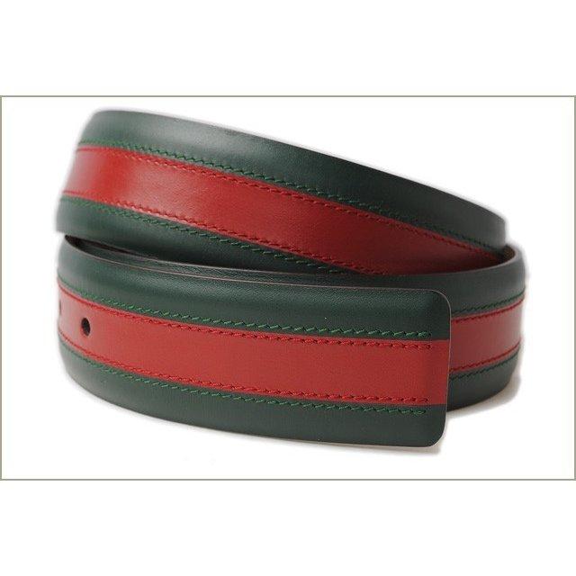 グッチベルト メンズ GUCCI シェリーライン グリーン/レッド レザー 295331 BTT5N 8460