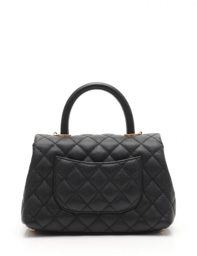 シャネル CHANEL ハンドバッグ ショルダーバッグ マトラッセ ココハンドル 黒 A92990 キャビアスキン ゴールド金具 2WAY レディース