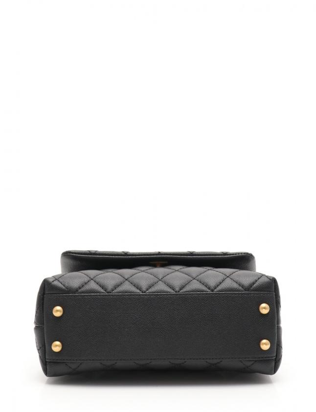 シャネル CHANEL ハンドバッグ ショルダーバッグ マトラッセ ココハンドル 黒 A92990 キャビアスキン ゴールド金具 2WAY レディース