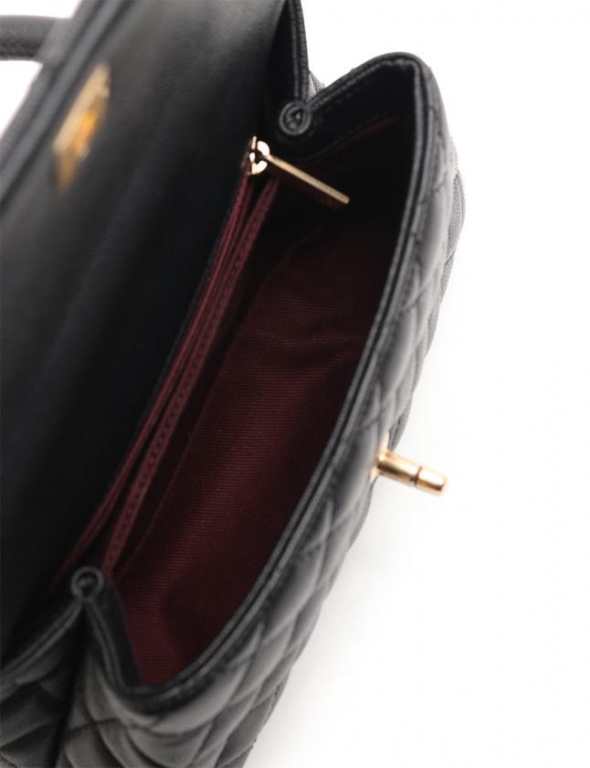 シャネル CHANEL ハンドバッグ ショルダーバッグ マトラッセ ココハンドル 黒 A92990 キャビアスキン ゴールド金具 2WAY レディース