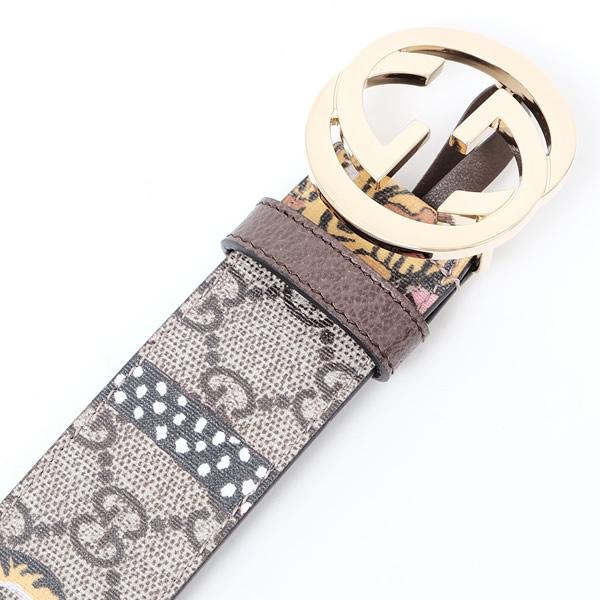 グッチ GUCCI ベンガル BENGAL TIGER ベルト ベージュ基調 [レディース] 370543 K6D1G 9967