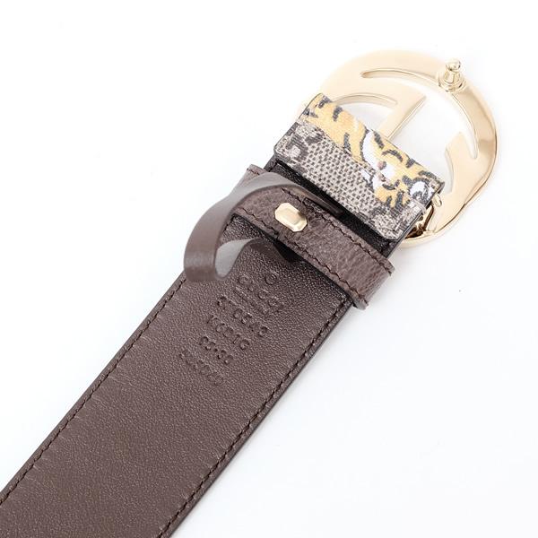 グッチ GUCCI ベンガル BENGAL TIGER ベルト ベージュ基調 [レディース] 370543 K6D1G 9967
