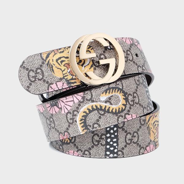 グッチ GUCCI ベンガル BENGAL TIGER ベルト ベージュ基調 [レディース] 370543 K6D1G 9967
