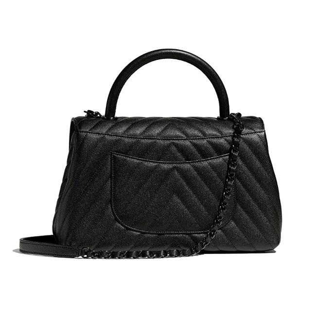 シャネル CHANEL バッグ トップハンドル フラップバッグ ブラック カーフ A92991 B02702 94305