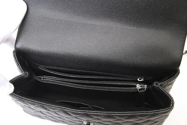 シャネル CHANEL マトラッセ　2WAYハンドバッグ キャビア　黒　A92992