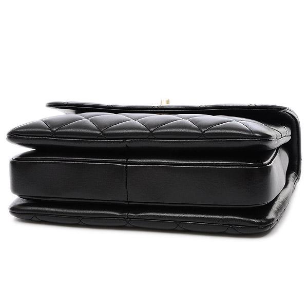 シャネル トップハンドル　2WAYバッグ　ラムスキン　ブラック　ゴールド金具　A92236 Y60767 94305