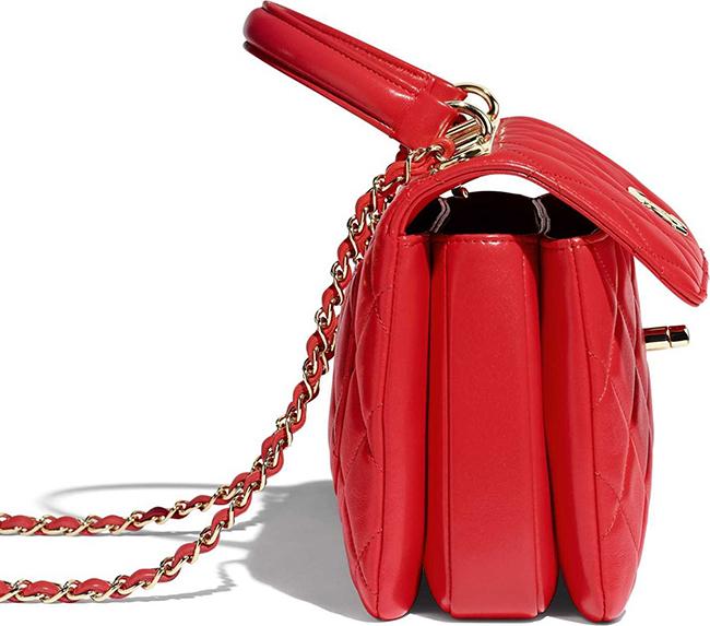シャネル CHANEL ラムスキン  スモールトップハンドルフラップバッグ A92236 Y60767 N0896