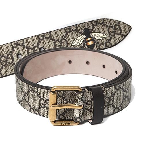 GUCCIグッチ  GGスプリーム Bee プリント ベルト434520 K5S1T 8692