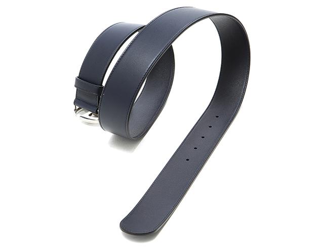 グッチ 《GUCCI》 ダブルGGシルバーバックル レザーベルト397660 AP00N 4009