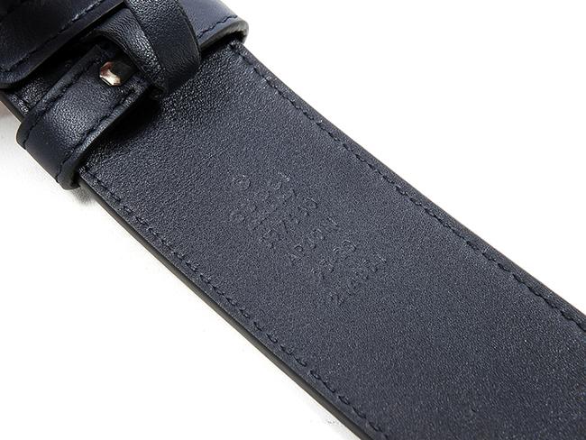 グッチ 《GUCCI》 ダブルGGシルバーバックル レザーベルト397660 AP00N 4009