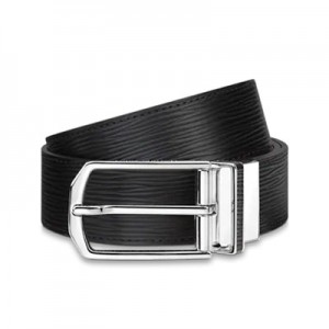 LouisVuitton スレンダー 35MM リバーシブル ベルト 黒 レザー M0128Q
