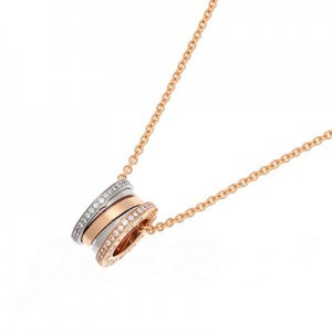 ブルガリ BVLGARI ビーゼロワン ネックレス PG/WG 355062 CL858369 新品 ジュエリー ブランドジュエリー