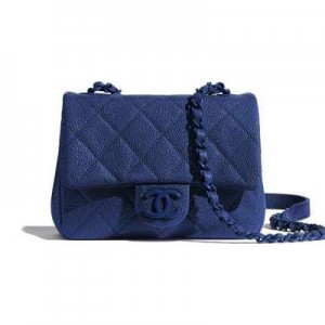 CHANEL フラップ バッグ ショルダー CC キャビア ピンク ブルー ダークブルー AS1784 B02892 N5947