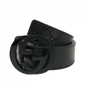 グッチベルト GUCCI GG インプリメ インターロッキング G バックル レザー ブラック 223891 FU49Z 1000