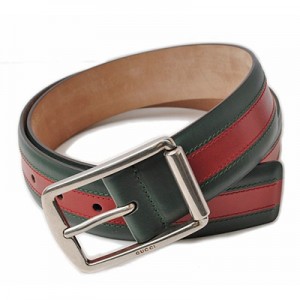 グッチベルト メンズ GUCCI シェリーライン グリーン/レッド レザー 295331 BTT5N 8460