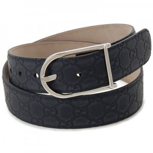 グッチ GUCCI メンズ ベルト (95)  ラバー グッチシマ ビジネスベルト ブルー 245868 AF60N 4009