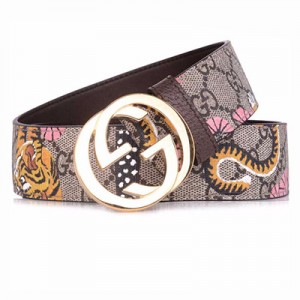 グッチ GUCCI ベンガル BENGAL TIGER ベルト ベージュ基調 [レディース] 370543 K6D1G 9967