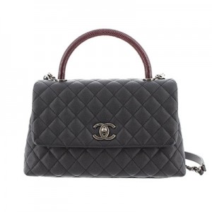 シャネル CHANEL マトラッセ　2WAYハンドバッグ キャビア　黒　A92992