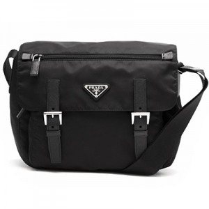 プラダ PRADA ショルダーバッグ ヴェラ/VELA 三角ロゴプレート ブラック 1BD953 V44 F0002 V OOO メンズ レディース