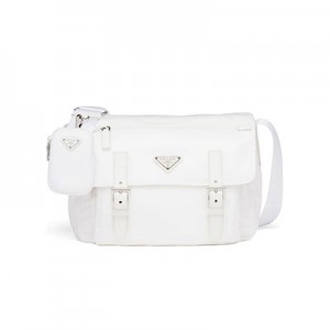 プラダ PRADA ショルダーバッグ ヴェラ/VELA 三角ロゴプレート ホワイト 1BD953_RV44_F0009_V_B1O メンズ レディース